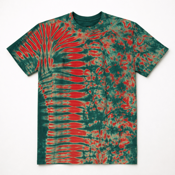 Tie and Dye Cotton T-Shirt XL