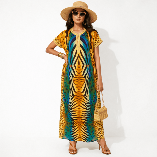 Love Shara Gown | Stylish Adire Maxi Dress UK