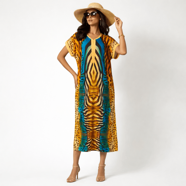 Love Shara Gown | Stylish Adire Maxi Dress UK