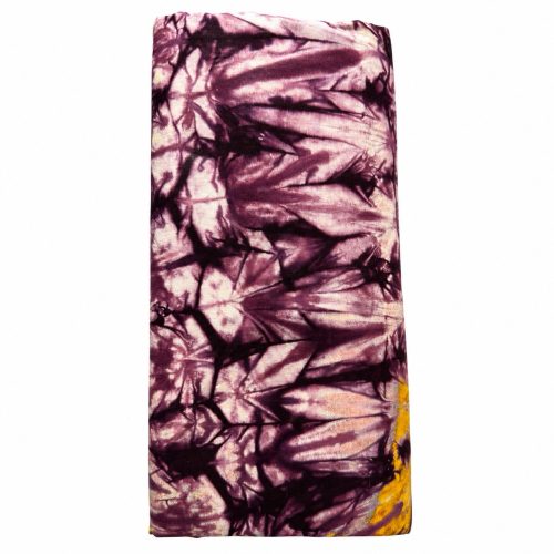 7cc6c044-e0cb-4f76-a650-afbba67b9976.jpeg Weave Adire Fabric – 100% Cotton Hand-Dyed African Textile – Purple Abstract Tie Dye Cloth (5 Yards)