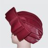 Turban Hat - Burgundy