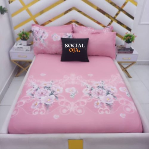 WhatsApp-Image-2022-07-23-at-10.03.42-AM.jpg Baby Pink Floral Flat Bedsheet with Pillowcases