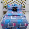 Block-Chain Flat Bedsheet and Pillowcase