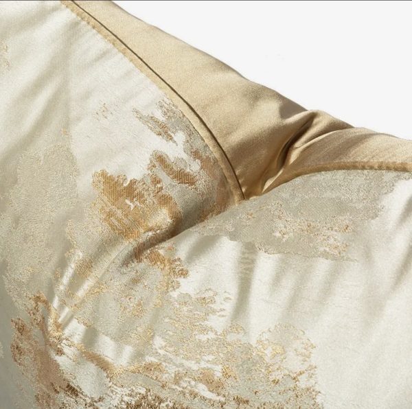 Gold Designer Cushion Cover