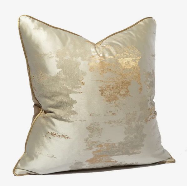 Gold Designer Cushion Cover