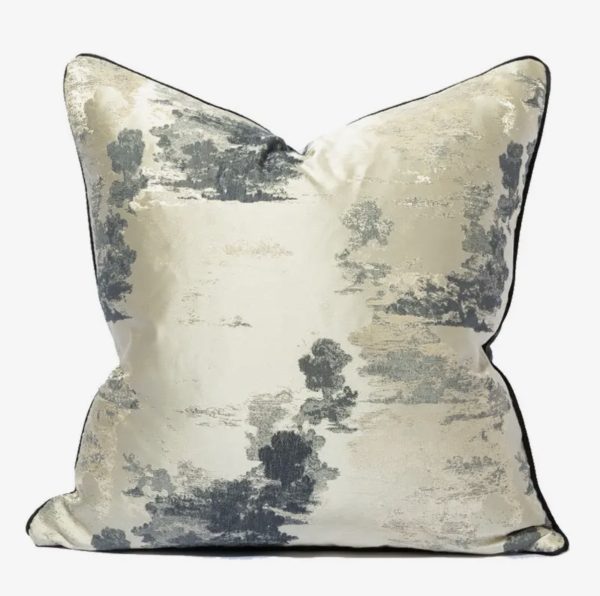 Gold/Black Designer Cushion Cover 18x18 (45x45cm)