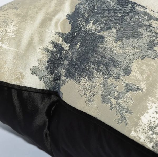 Gold/Black Designer Cushion Cover 18x18 (45x45cm)