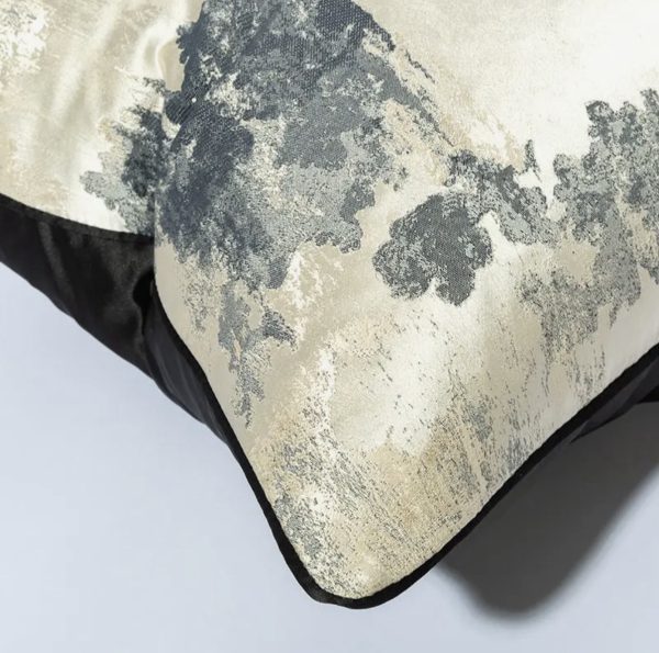 Gold/Black Designer Cushion Cover 18x18 (45x45cm)