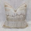 INCA Cream/Gold Cushion Cover Pipped 18x18