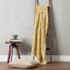 Acorn Tonal Jacquard Throw Gold