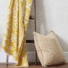 Acorn Tonal Jacquard Throw Gold
