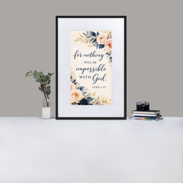 Matte Paper Framed Poster With Mat