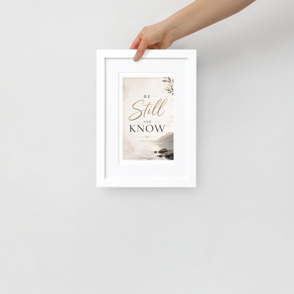 Matte Paper Framed Poster With Mat