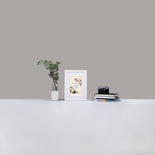 Matte Paper Framed Poster With Mat
