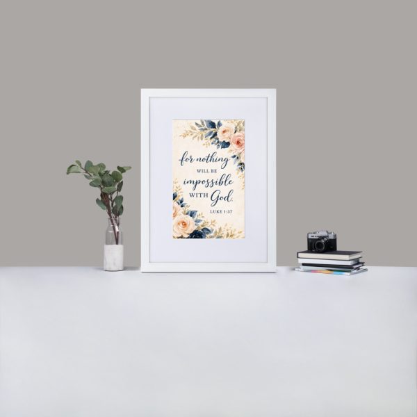 Matte Paper Framed Poster With Mat