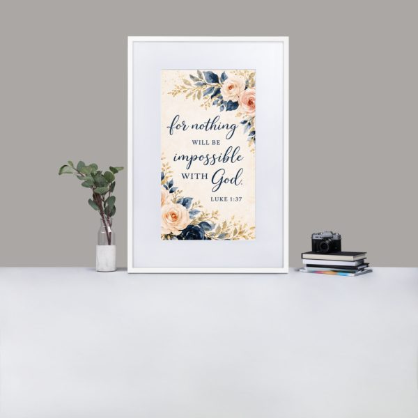 Matte Paper Framed Poster With Mat