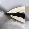 Marka Beige/Black Fringe Cushion Cover